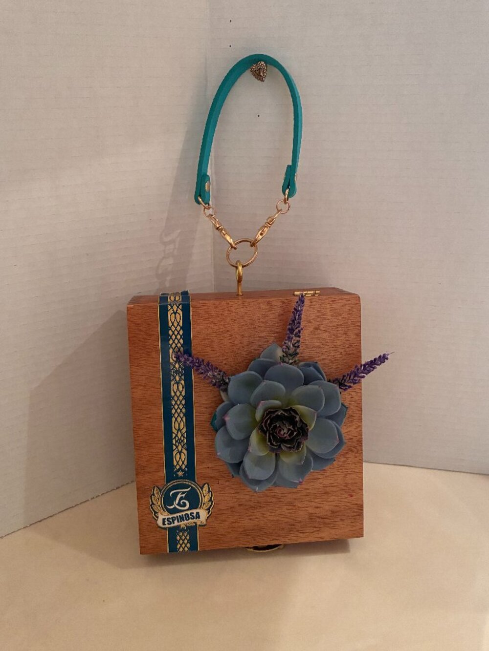 Original Suenos de Saundra Upcycled ESPINOSA Cigar Box Purse - Picture 11 of 15